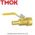 brass color long handle filter ball valve